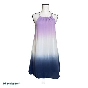 She & Sky Purple Navy and White Sundress‎